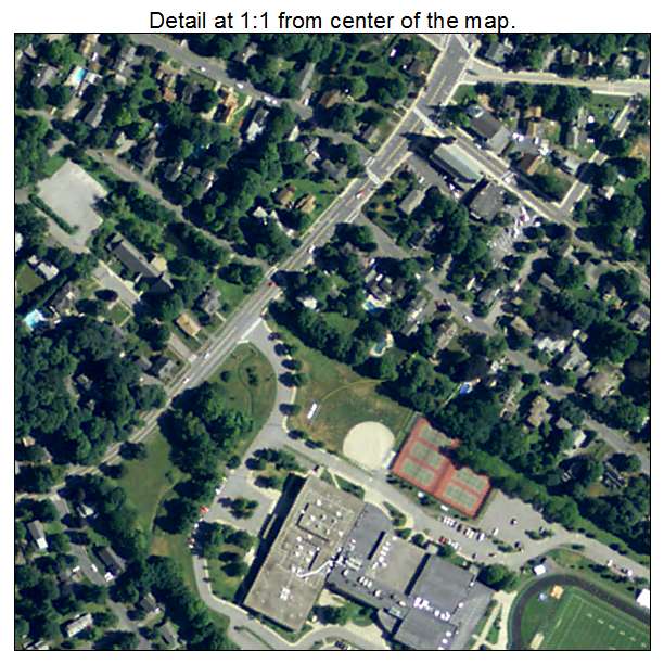 Westborough, Massachusetts aerial imagery detail