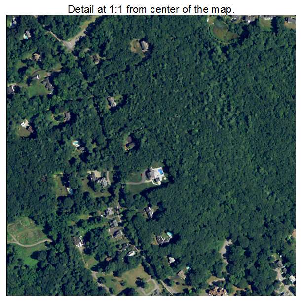 Whitinsville, Massachusetts aerial imagery detail