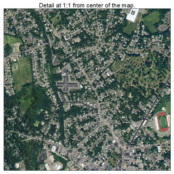 Woburn, Massachusetts aerial imagery detail