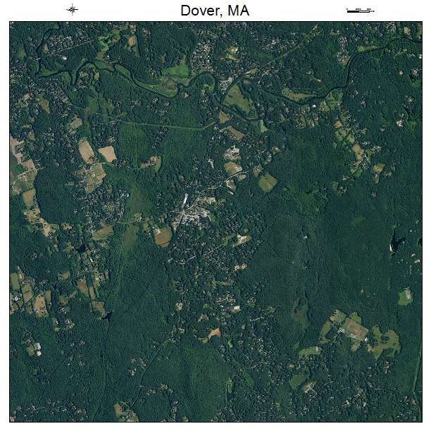 Dover, MA air photo map