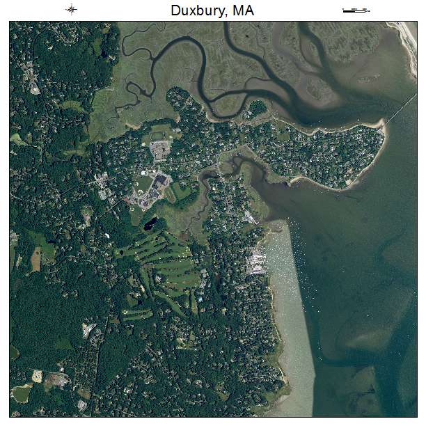 Duxbury, MA air photo map