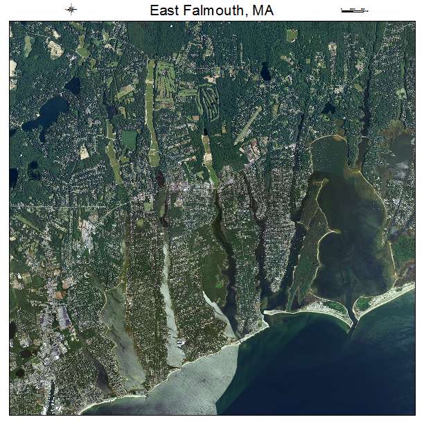 East Falmouth, MA air photo map