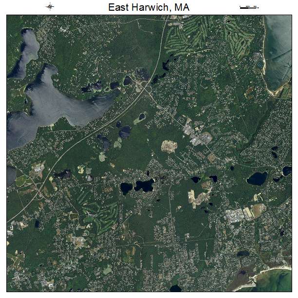 East Harwich, MA air photo map