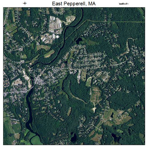 East Pepperell, MA air photo map