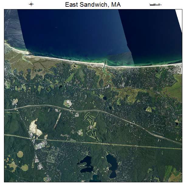 East Sandwich, MA air photo map