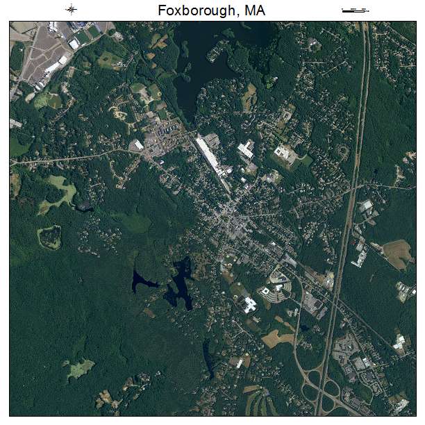 Foxborough, MA air photo map