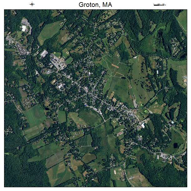 Groton, MA air photo map