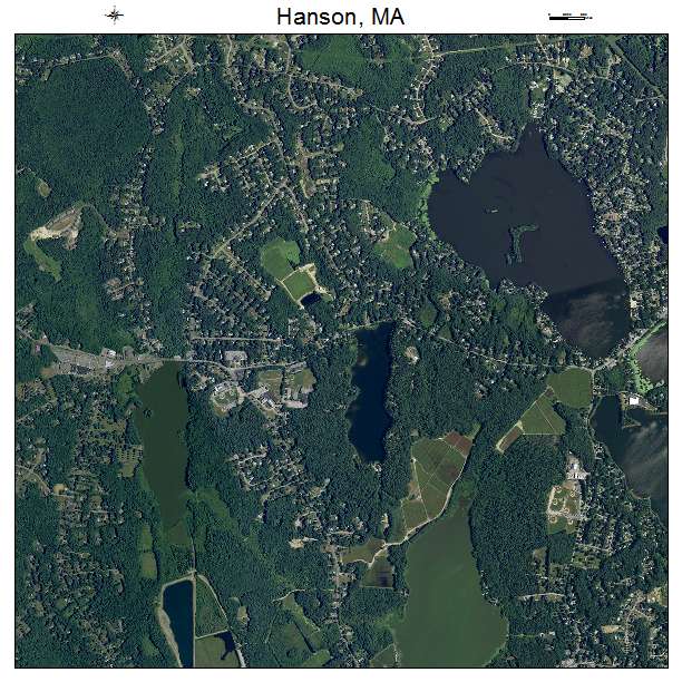 Hanson, MA air photo map