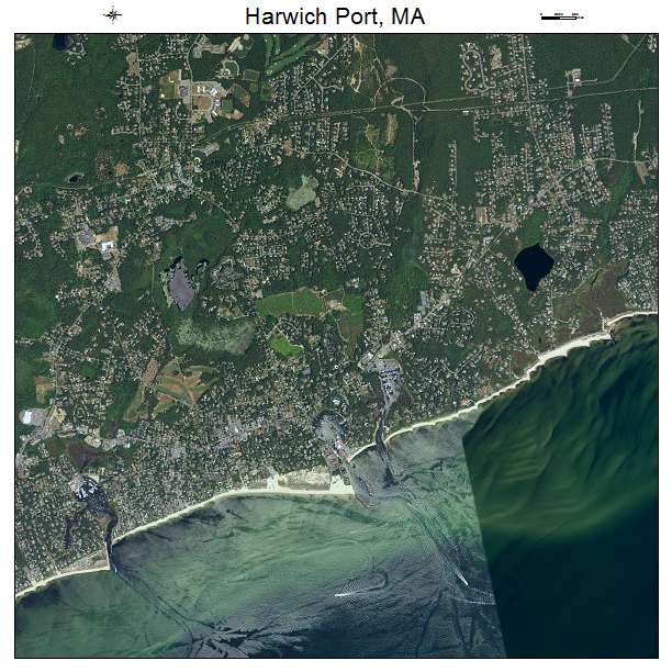 Harwich Port, MA air photo map