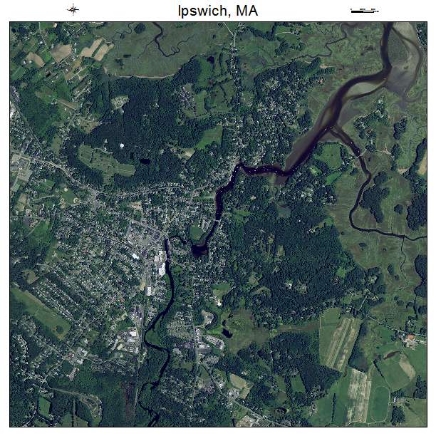 Ipswich, MA air photo map