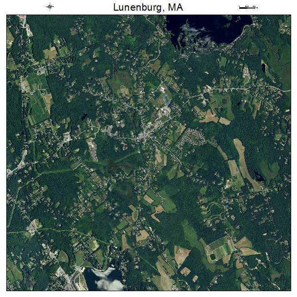 Lunenburg, MA air photo map