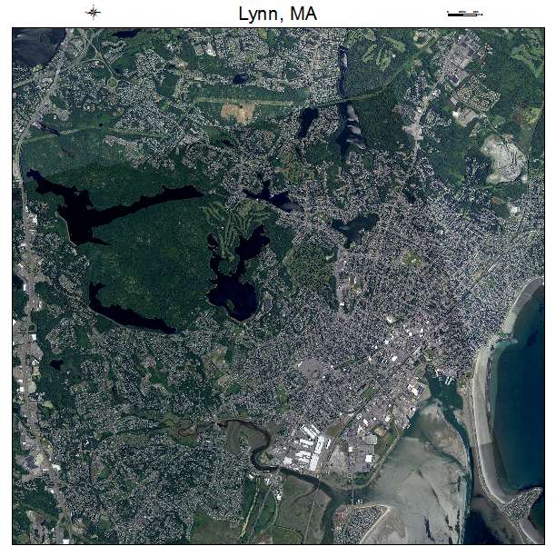 Lynn, MA air photo map