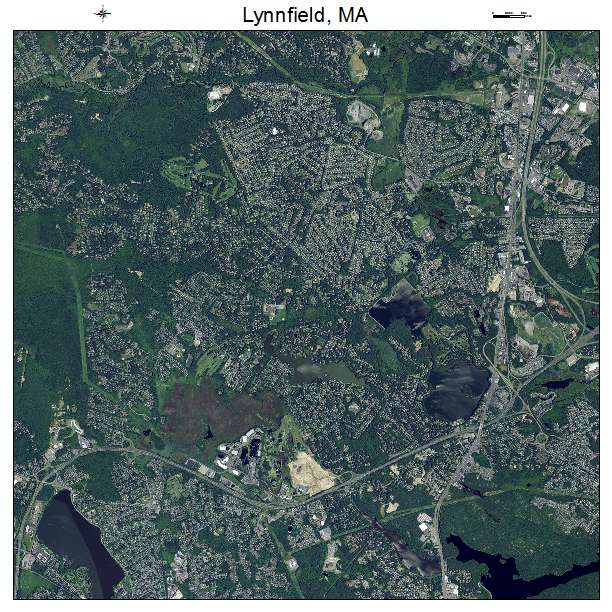 Lynnfield, MA air photo map