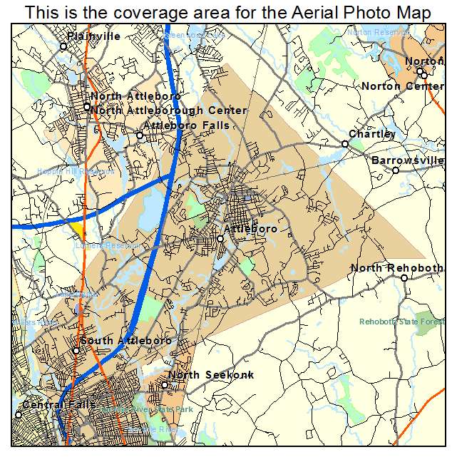 Attleboro, MA location map 