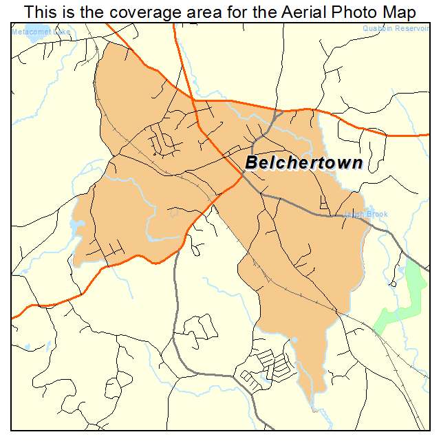Belchertown, MA location map 