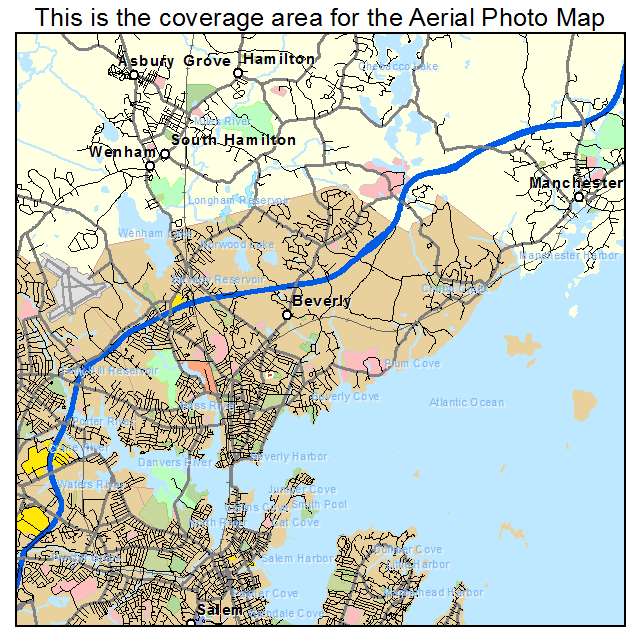 Beverly, MA location map 