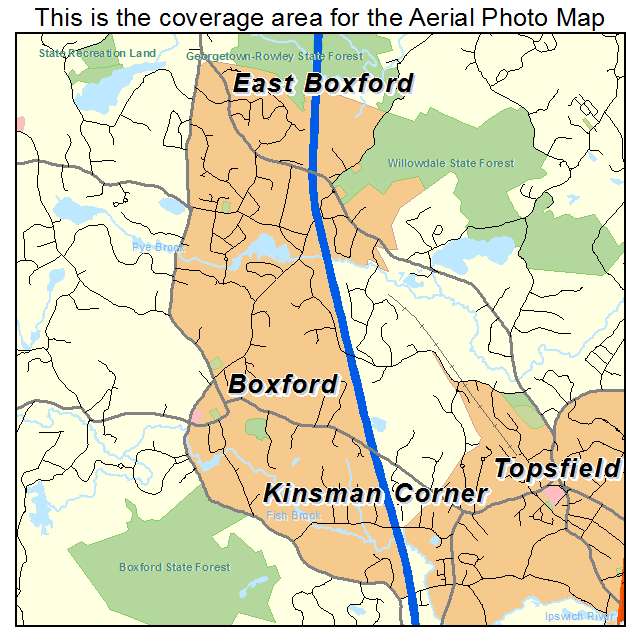 Boxford, MA location map 