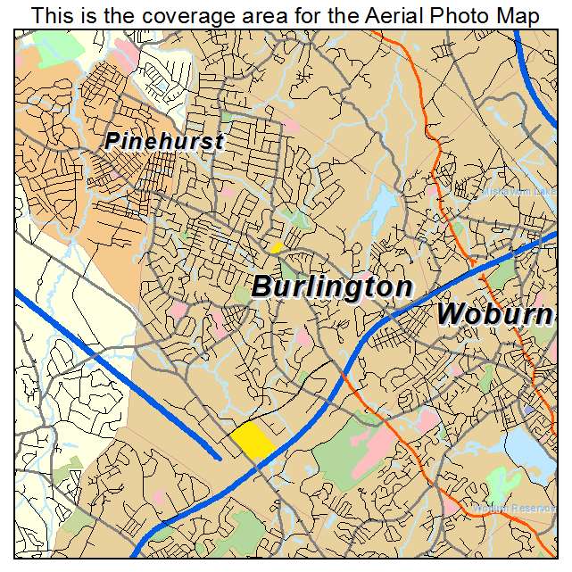 Burlington, MA location map 