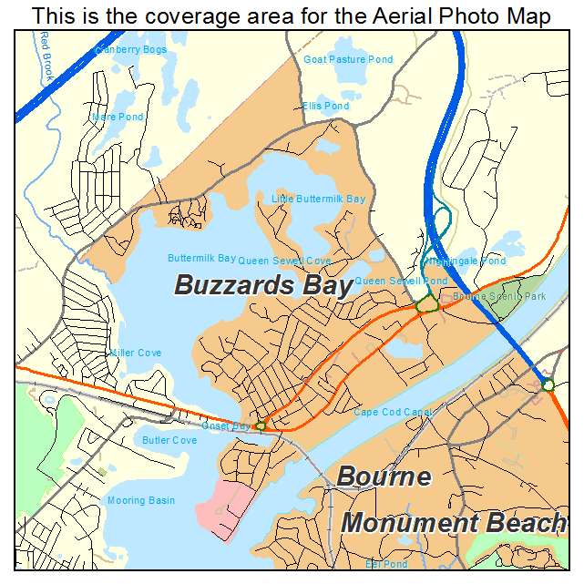 Buzzards Bay, MA location map 