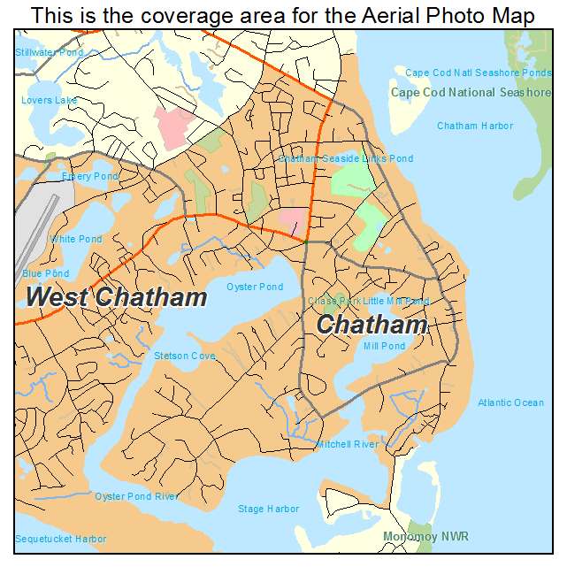 Chatham, MA location map 