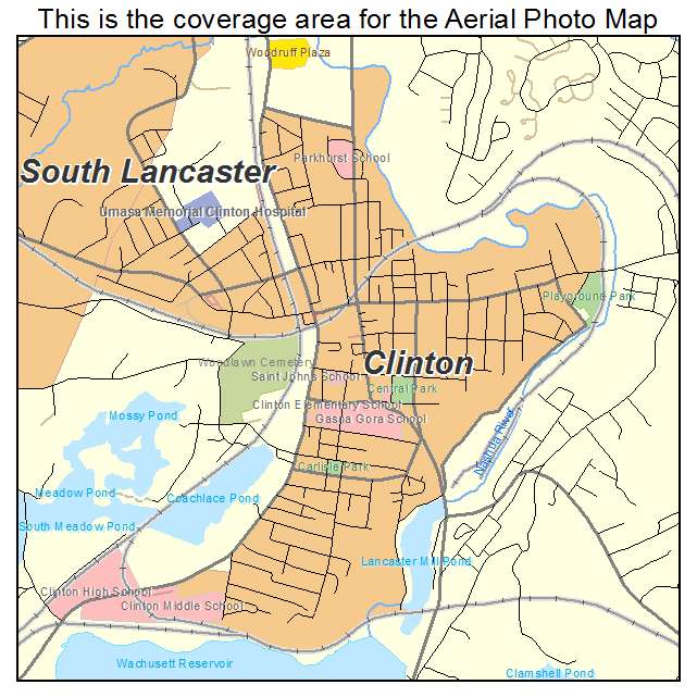 Clinton, MA location map 