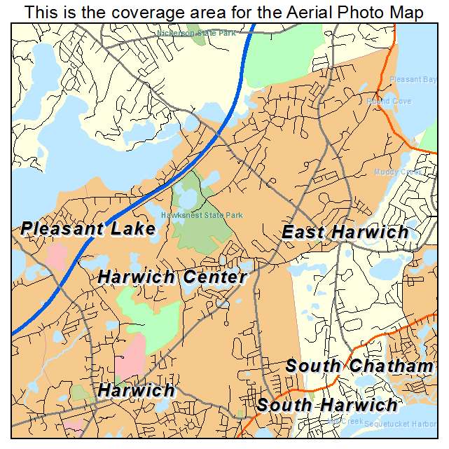 East Harwich, MA location map 