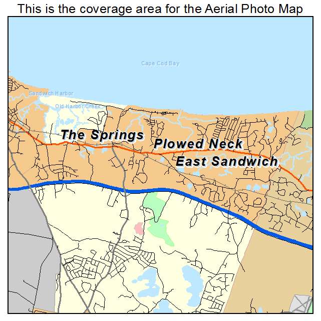 East Sandwich, MA location map 