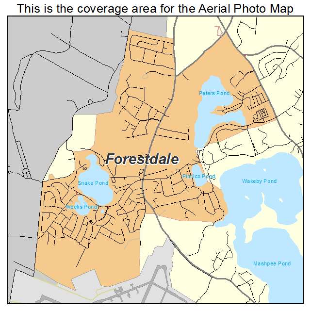 Forestdale, MA location map 