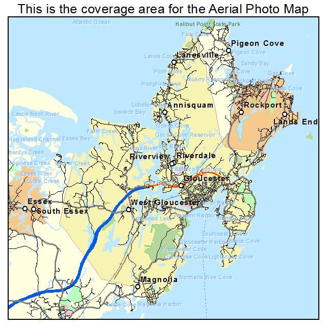 Gloucester, MA location map 