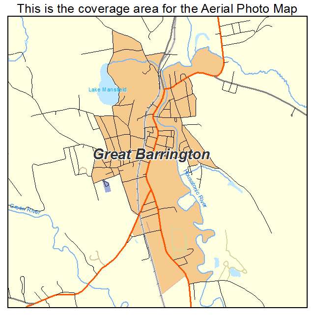 Great Barrington, MA location map 