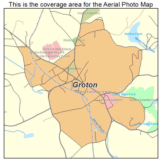 Groton, MA location map 