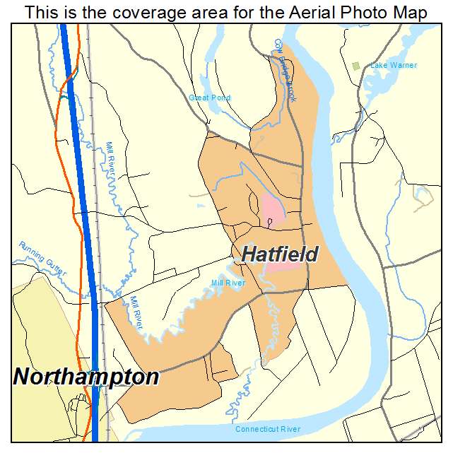 Hatfield, MA location map 