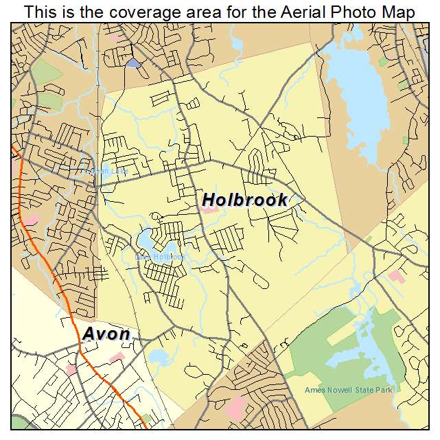 Holbrook, MA location map 
