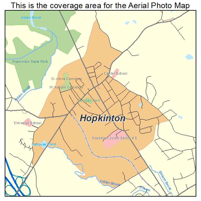 Hopkinton, MA location map 