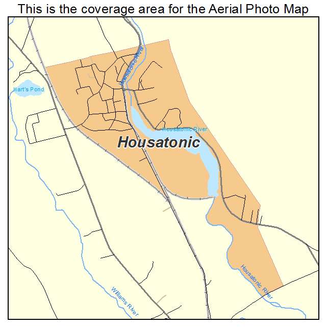 Housatonic, MA location map 