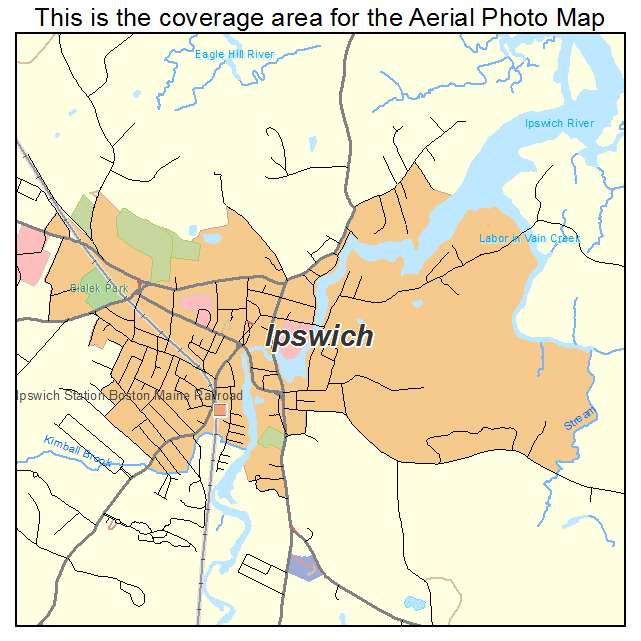 Ipswich, MA location map 