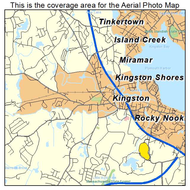 Kingston, MA location map 
