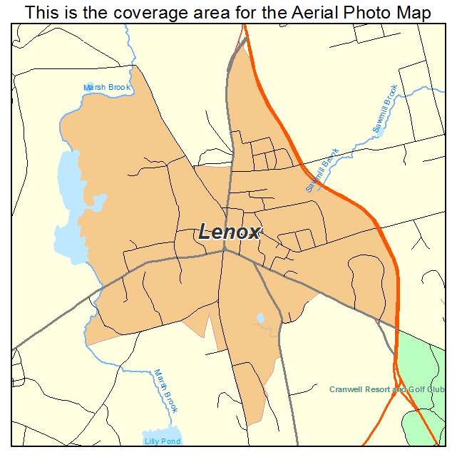 Lenox, MA location map 
