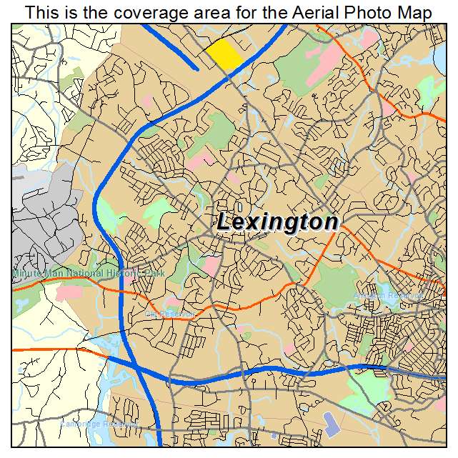Lexington, MA location map 