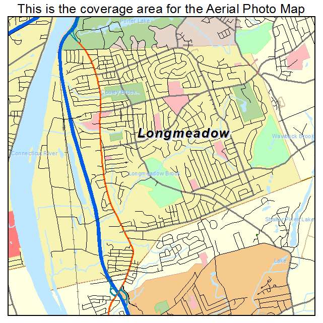 Printable Map Of Longmeadow Ma