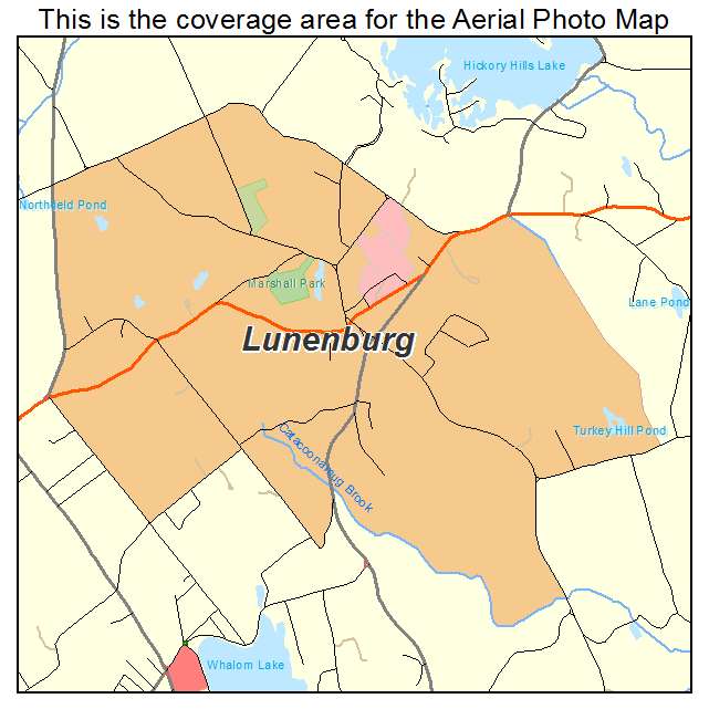 Lunenburg, MA location map 