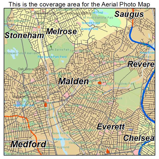 Malden, MA location map 