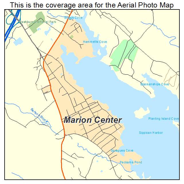 Marion Center, MA location map 