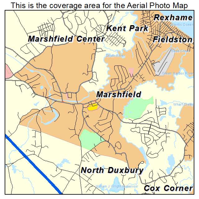 Marshfield, MA location map 