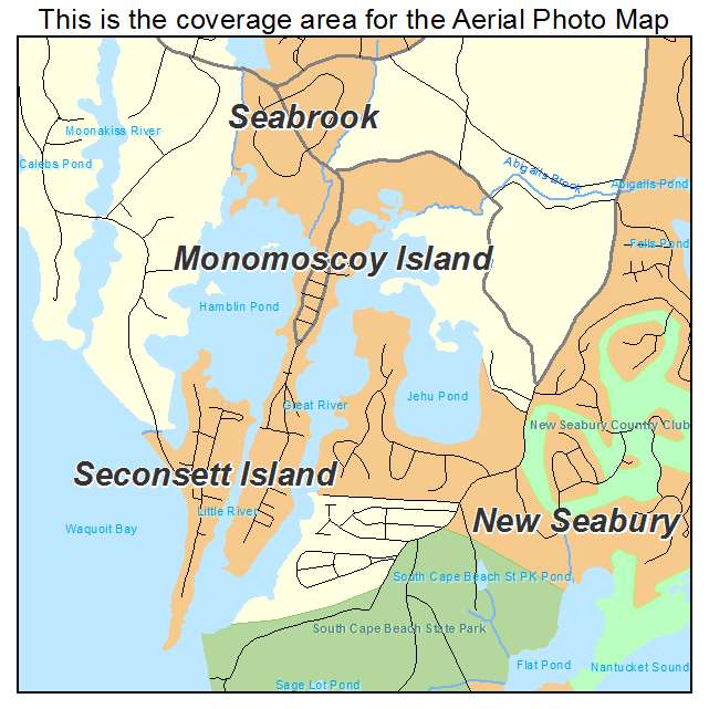 Monomoscoy Island, MA location map 