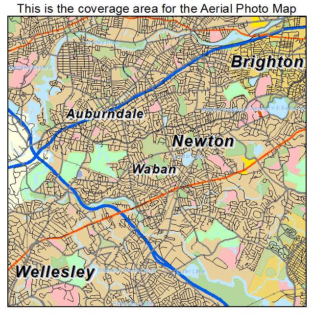 Newton, MA location map 
