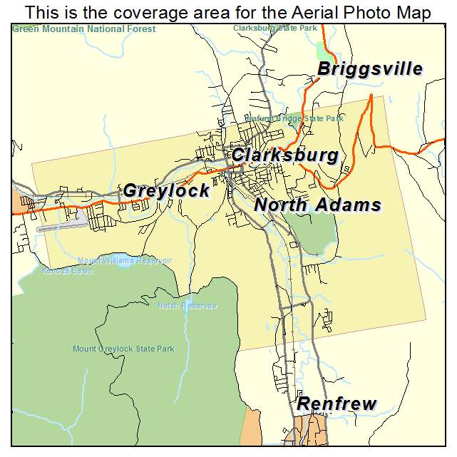 North Adams, MA location map 