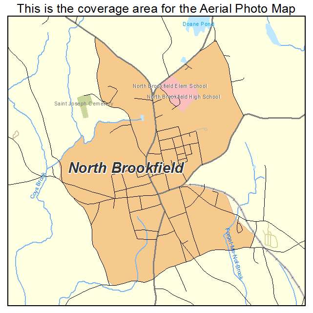 North Brookfield, MA location map 