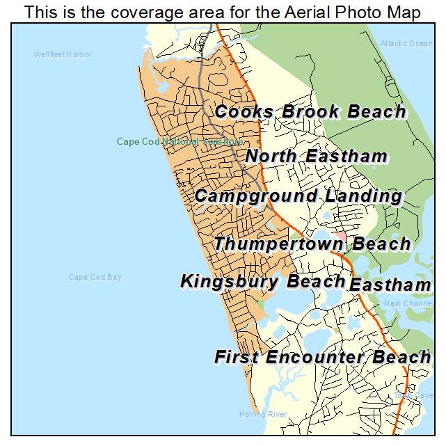 North Eastham, MA location map 