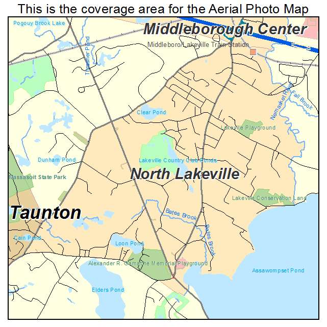 North Lakeville, MA location map 